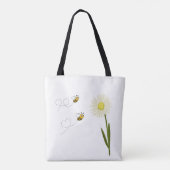 Twee kleine en schattige bijen tote bag (Achterkant)