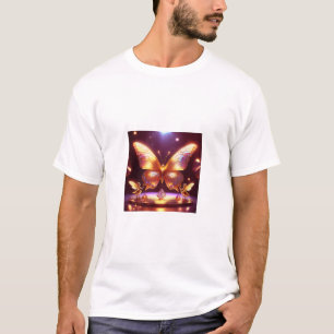Twee Kleine Feeën Rond Een Gouden Vlinder T-shirt