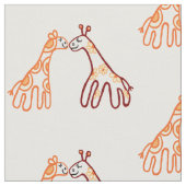 Twee kleine giraffen stof (Close Up)