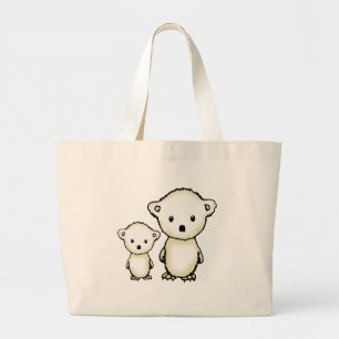 Twee Kleine Ijsberen Grote Tote Bag