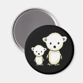 Twee Kleine Ijsberen Magneet (Voorkant / Achterkant)