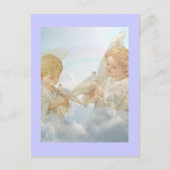 Twee kleine kerubs. briefkaart (Voorkant)