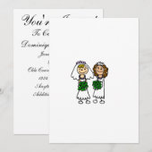 Twee kleine klundebriden kaart (Voorkant / Achterkant)