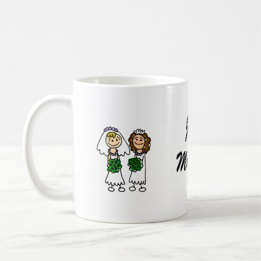 Twee kleine klundebriden koffiemok (Links)