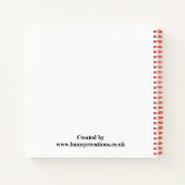 Twee kleine Lop konijntjes Notitieboek (Achterkant)