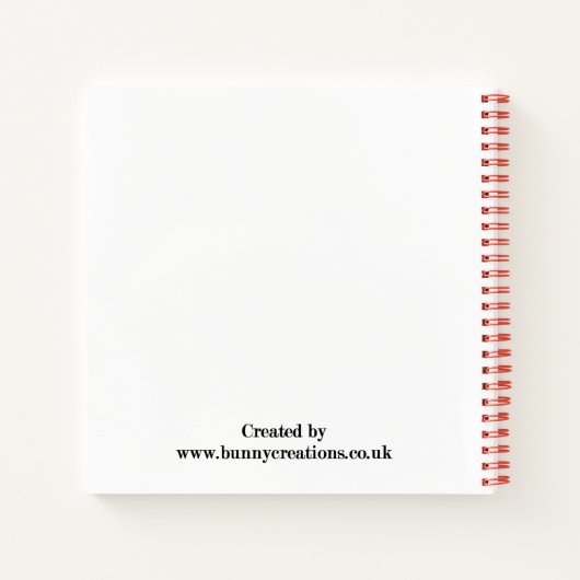 Twee kleine Lop konijntjes Notitieboek (Achterkant)