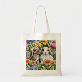 Twee kleine Lop konijntjes Tote Bag
