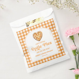 Twee Kleine Moppies Retro Tweeling Baby Shower Bedankzakje