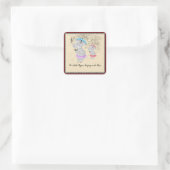 Twee kleine nijlpaarden zingen in de regen Sticker (Tas)