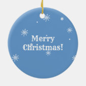 Twee kleine pinguïns aangepaste kerst keramisch ornament (Achterkant)