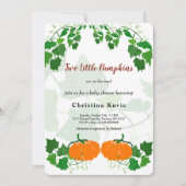 Twee kleine pompoenen kaart (Voorkant)