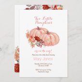 Twee kleine pompoenen Twin Roos Gold Kaart (Voorkant / Achterkant)