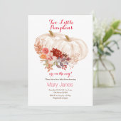 Twee kleine pompoenen Twin White Kaart (Staand voorkant)