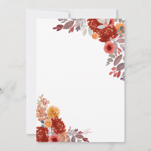 Twee kleine pompoenen Twin White Kaart (Achterkant)