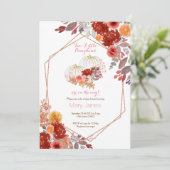 Twee kleine pompoenen uitnodiging Twin Marsala (Staand voorkant)