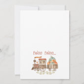 Twee kleine pompoentram voor twee weken, tweede ve kaart (Achterkant)