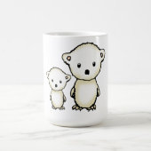 Twee kleine poolse Beren Koffiemok (Center)