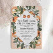 Twee kleine schatjes zijn onderweg Twin Baby Showe Kaart