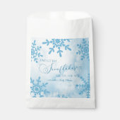 Twee kleine sneeuwvlok Winter Twins Baby shower Bedankzakje (Voorkant)