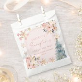 Twee kleine sneeuwvlokken Winter Twins Baby shower Bedankzakje (Geknipt)