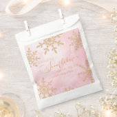 Twee kleine sneeuwvlokken Winter Twins Baby shower Bedankzakje (Geknipt)