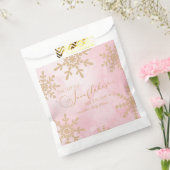 Twee kleine sneeuwvlokken Winter Twins Baby shower Bedankzakje (Gezegeld)