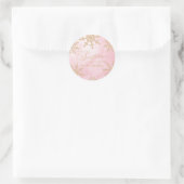 Twee kleine sneeuwvlokken Winter Twins Baby shower Ronde Sticker (Tas)