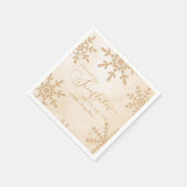 Twee kleine sneeuwvlokken Winter Twins Baby shower Servet (Hoek)