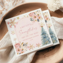 Twee kleine sneeuwvlokken Winter Twins Baby shower