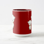 Twee kleine staafpolige Beren Tweekleurige Koffiemok (Center)