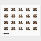 Twee kleine supers ronde sticker (Vel)