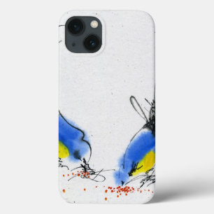 Twee kleine titmouses die graan pikken. Calligrafi Case-Mate iPhone Case