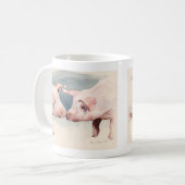 Twee kleine Varkens 2012 Koffiemok (Voorkant links)