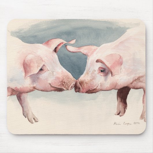 Twee kleine Varkens 2012 Muismat (Voorkant)