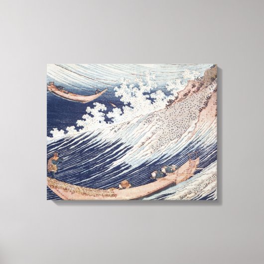 Twee kleine Vissen boten op het Zee Canvas Afdruk (Voorkant)