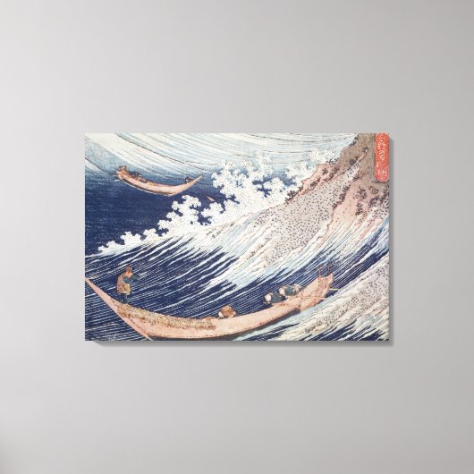 Twee kleine Vissen boten op het Zee Canvas Afdruk (Voorkant)