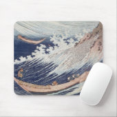 Twee kleine Vissen boten op het Zee Muismat (Met muis)