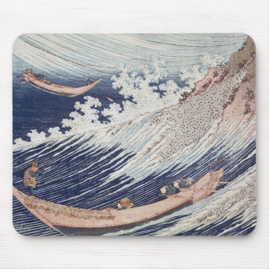 Twee kleine Vissen boten op het Zee Muismat (Voorkant)