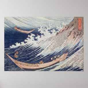 Twee kleine Vissen boten op het Zee Poster