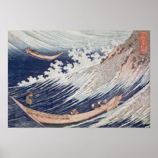 Twee kleine Vissen boten op het Zee Poster (Voorkant)