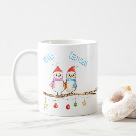 Twee Kleine Vogels Koffiemok (Met donut)