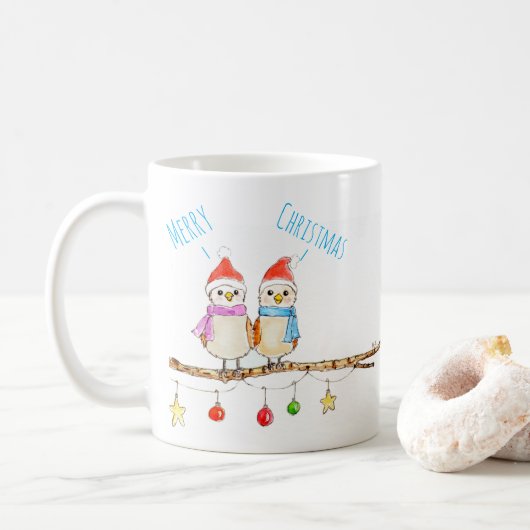 Twee Kleine Vogels Koffiemok (Met donut)