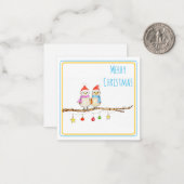 Twee kleine vogels  notitiekaartje (Voorkant / Achterkant in situ)