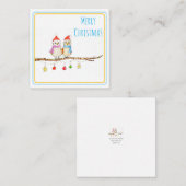 Twee kleine vogels  notitiekaartje (Voorkant / Achterkant)