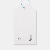 Twee Kleine Vogels Op Een Tak Cadeaulabel (Achterkant)