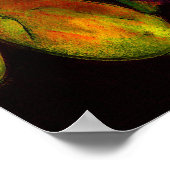 twee kleine vogels oranje en geel poster (Hoek)