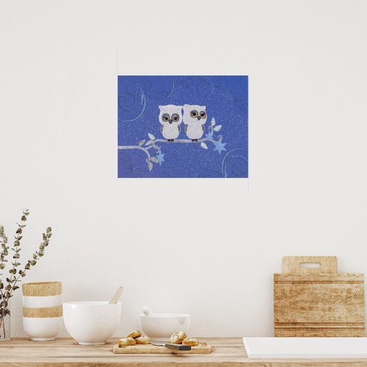 Twee kleine witte poster (Keuken)