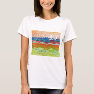 Twee kleine zeilboten t-shirt