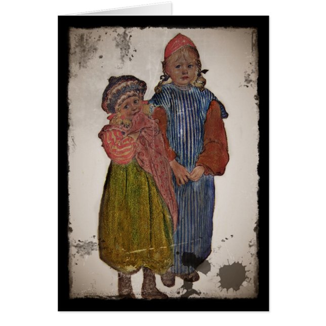 Twee kleine zussen 1906 (Voorkant)