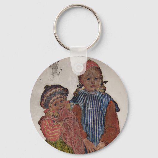 Twee kleine zussen 1906 sleutelhanger (Voorkant)